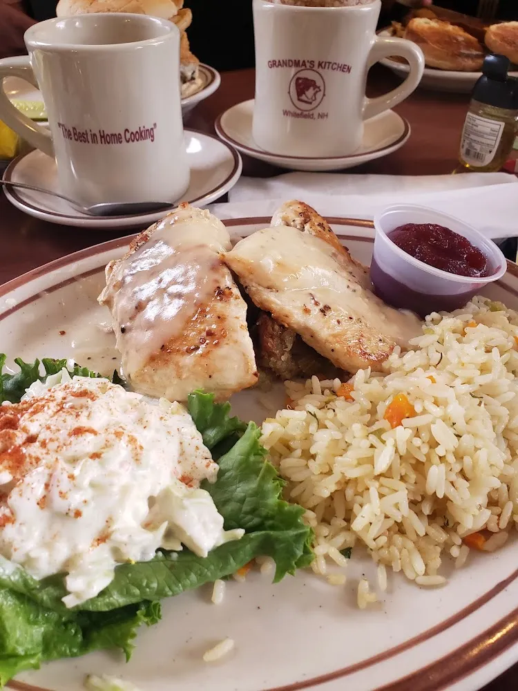 Stuffing and Chicken with Rice Pilaf